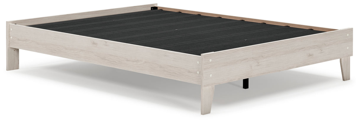 Socalle Light Natural Queen Platform Bed