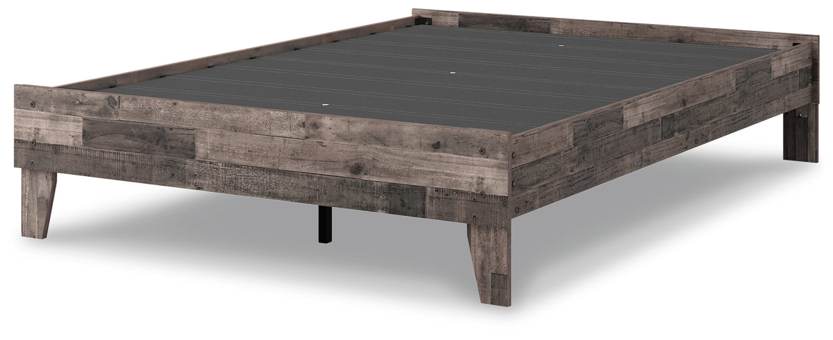 Neilsville Multi Gray Full Platform Bed