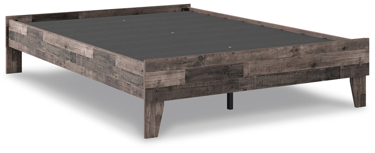 Neilsville Multi Gray Full Platform Bed