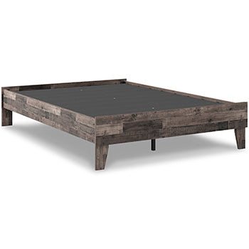 Neilsville Multi Gray Full Platform Bed