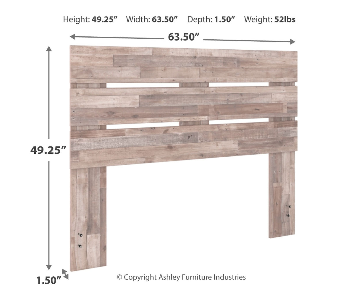 Neilsville Whitewash Queen Panel Headboard