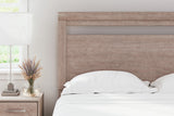 Flannia Gray Queen Panel Headboard