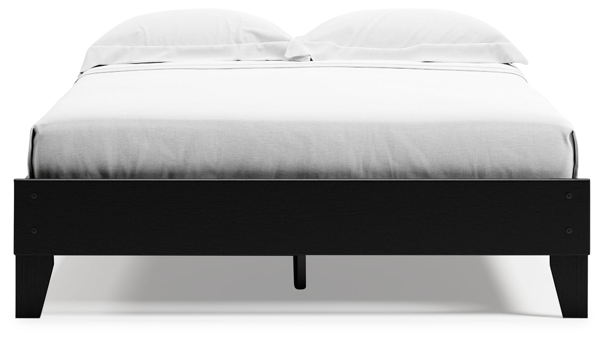 Finch Black Queen Platform Bed