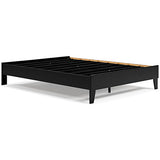 Finch Black Queen Platform Bed