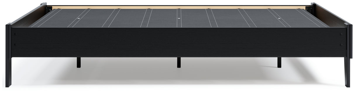 Finch Black Queen Platform Bed