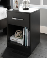 Finch Black Nightstand