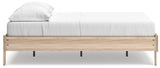 Battelle Tan Full Platform Bed