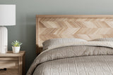 Battelle Tan Full Panel Headboard