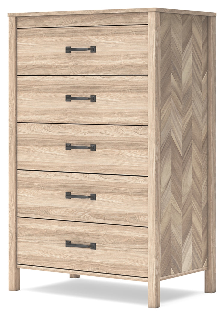 Battelle Tan Chest Of Drawers