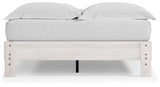 Shawburn Whitewash Queen Platform Bed