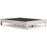 Shawburn Whitewash Queen Platform Bed