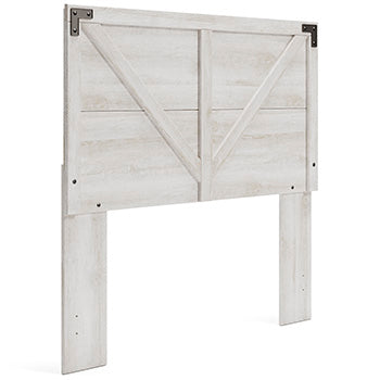 Shawburn Whitewash Full Crossbuck Panel Headboard