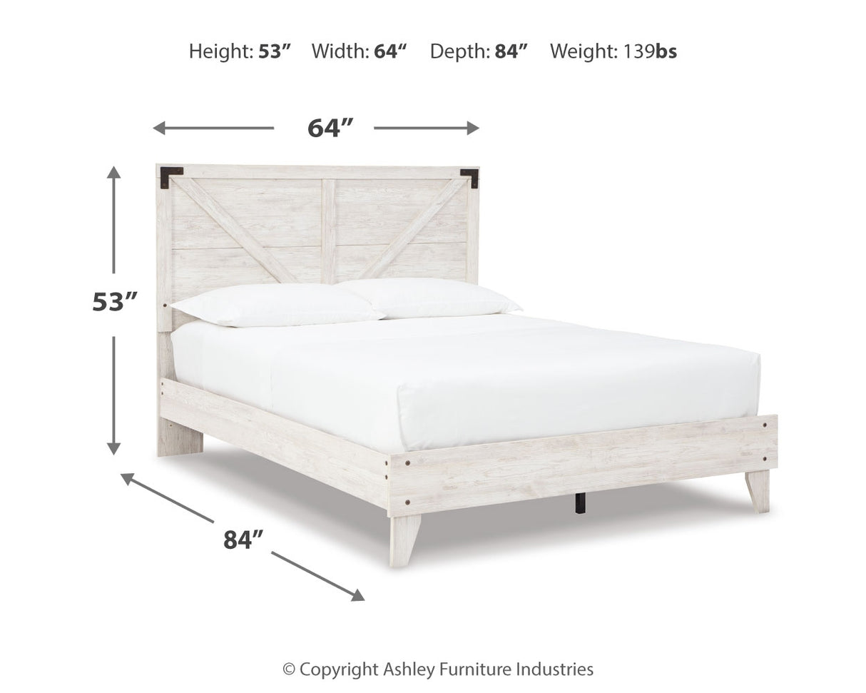 Shawburn Queen Crossbuck Panel Platform Bed