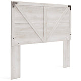 Shawburn Whitewash Queen Crossbuck Panel Headboard