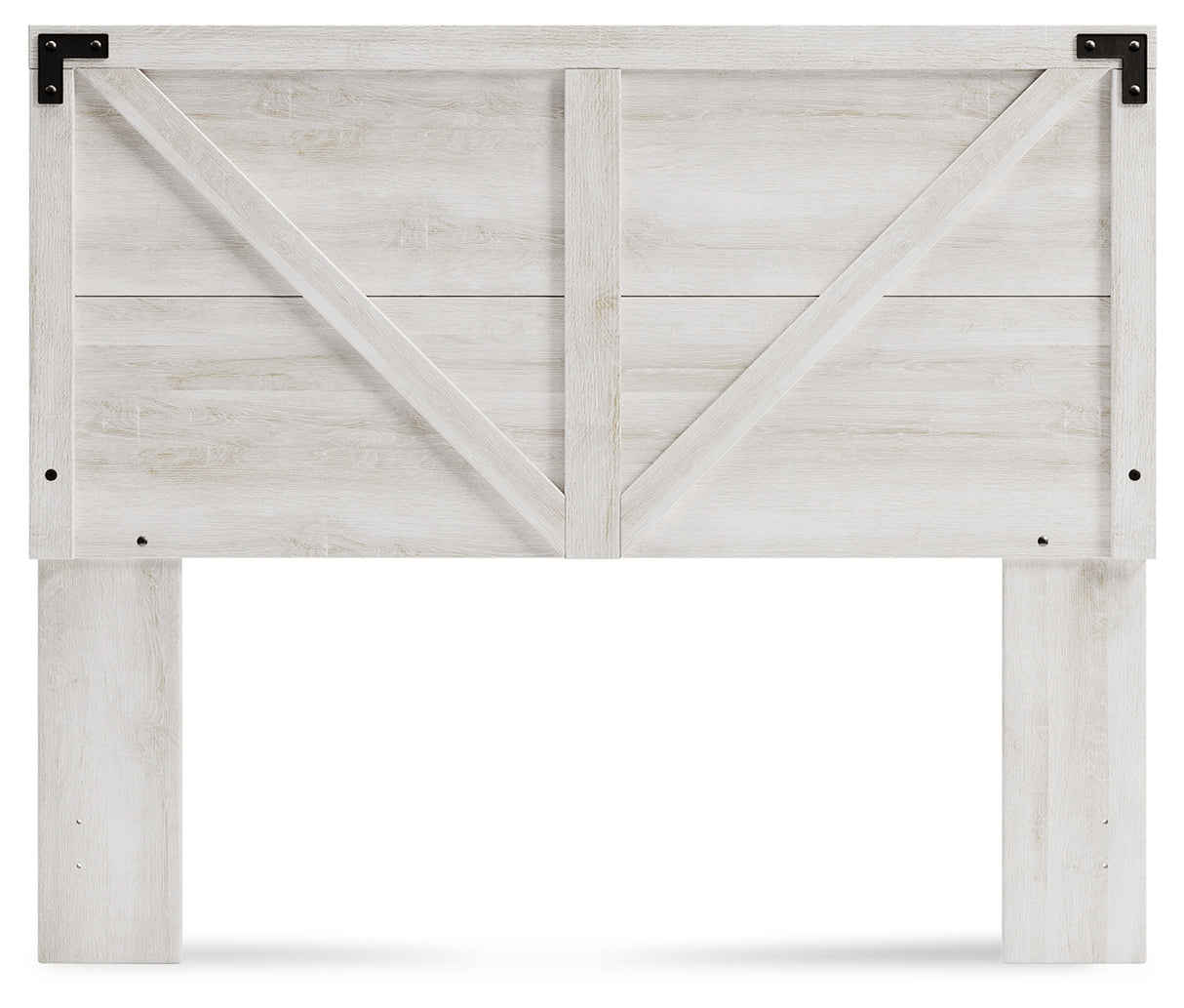 Shawburn Whitewash Queen Crossbuck Panel Headboard