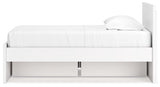 Onita Twin Panel Platform Bed with 1 Side Storage