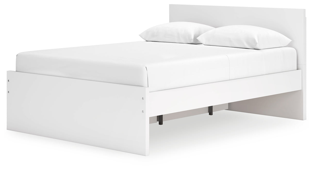 Onita Queen Panel Platform Bed with 1 Side Storage