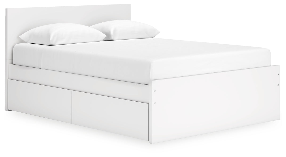 Onita Queen Panel Platform Bed with 2 Side Storage