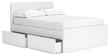 Onita Full Panel Platform Bed with 1 Side Storage