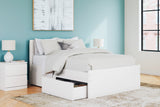 Onita Full Panel Platform Bed with 2 Side Storage