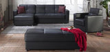 Elegant Sectional Storage Chaise Part (Santa Glory Black) 1 Piece