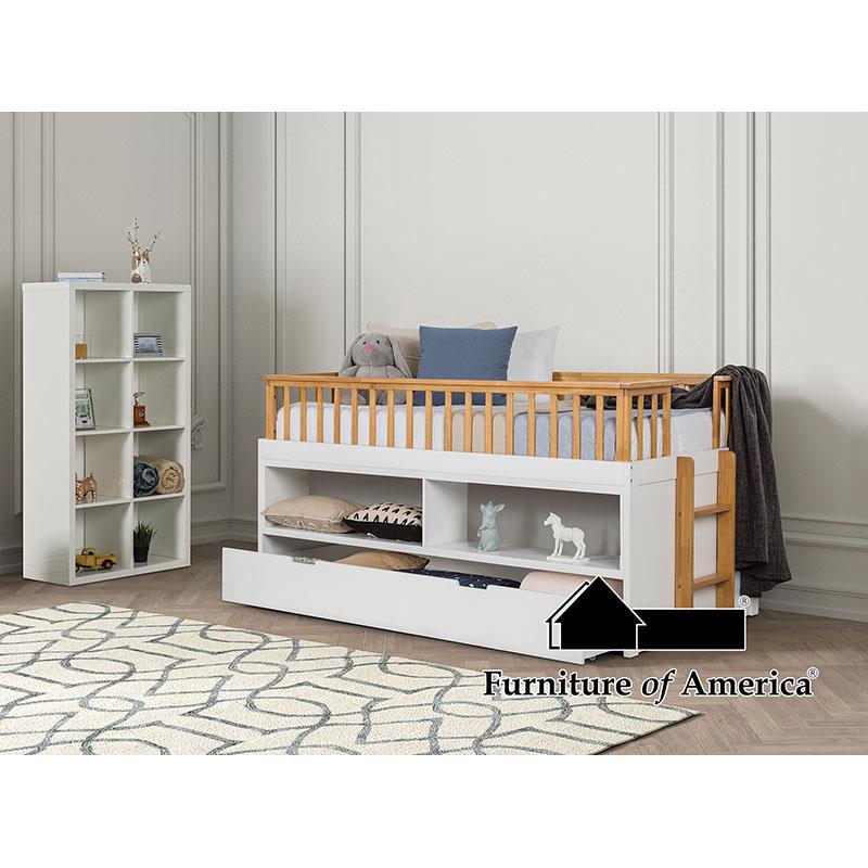 McPherson White/Oak Bed