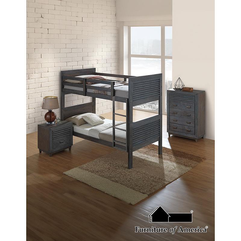 Witham Charcoal Brown Bed