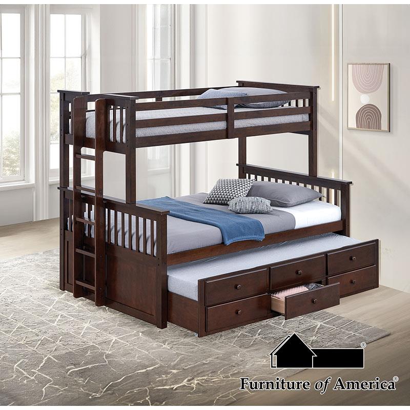 University Dark Walnut Bed