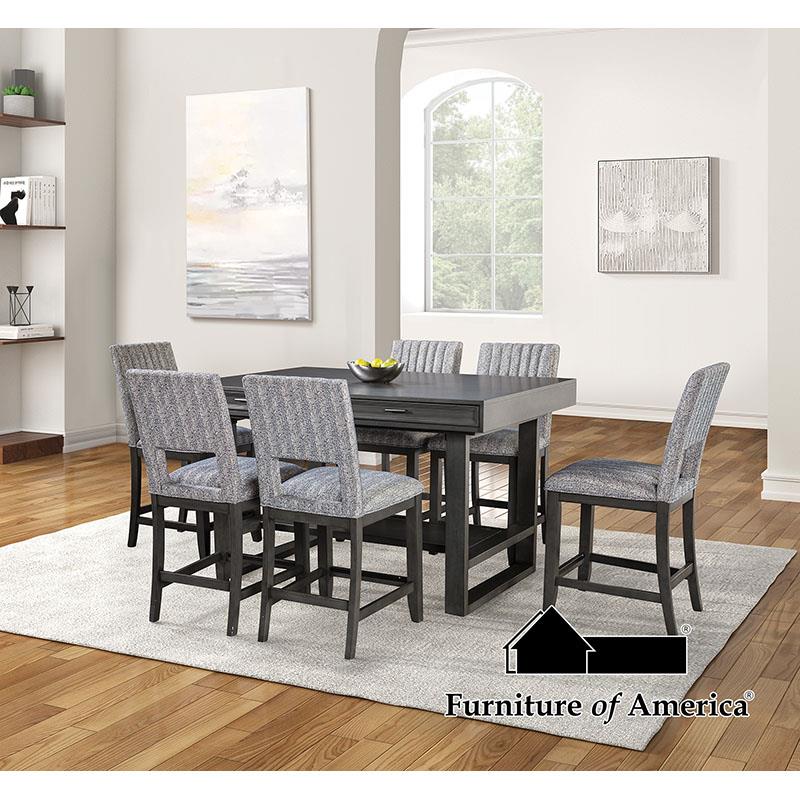 Potton Gray Dining Set 7 Piece