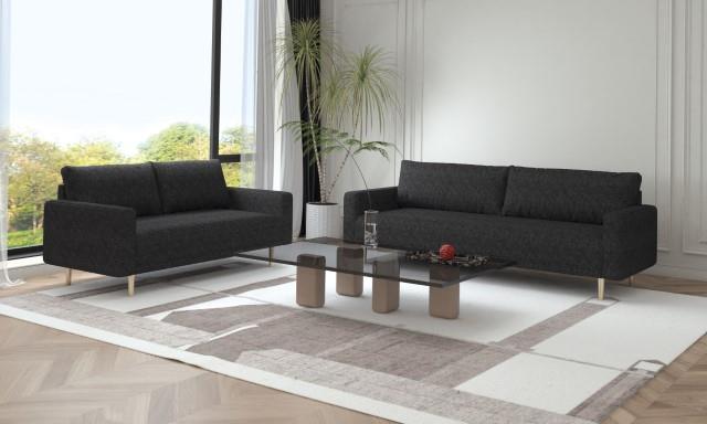 Elverum Black Upholstery Set