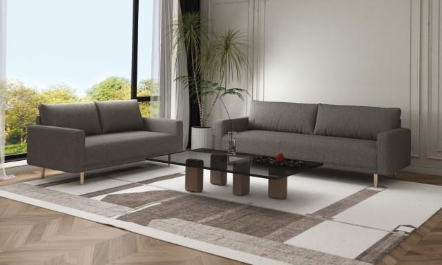 Elverum Charcoal Gray Upholstery Set