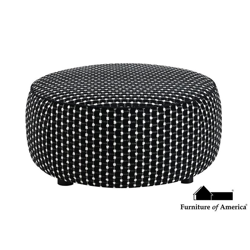 Viviani Black Ottoman