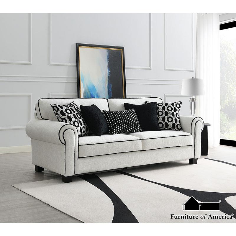 Viviani White Upholstery Set