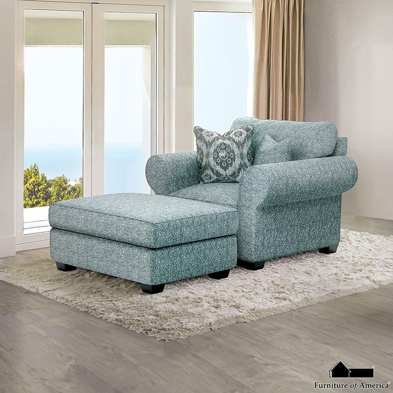 Queensbury Transitional Ottoman