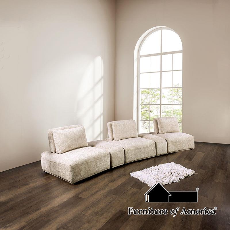 Stavanger Light Brown 3-Seater