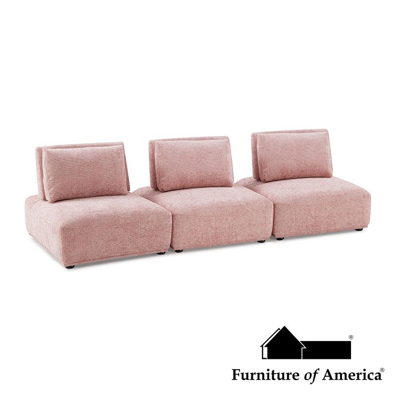 Stavanger Pink 3-Seater