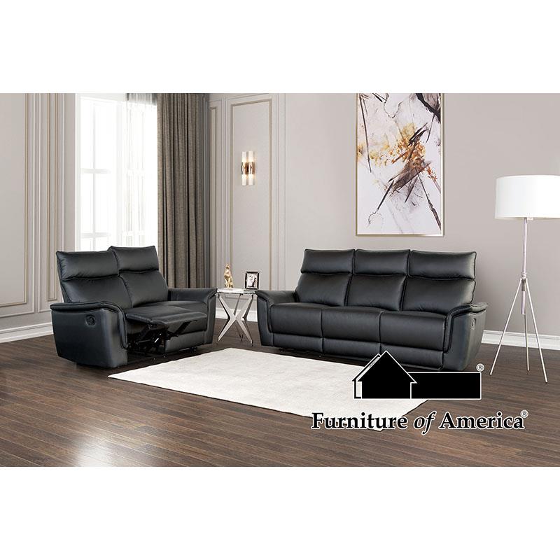 Bienne Black Upholstery Set