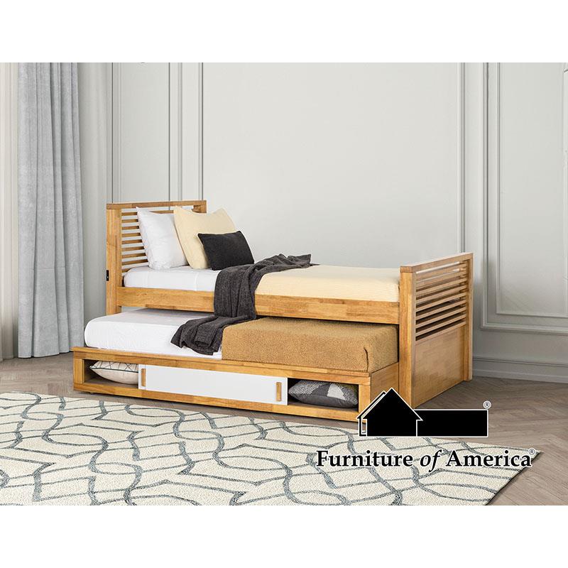 Dayville Light Oak Bed