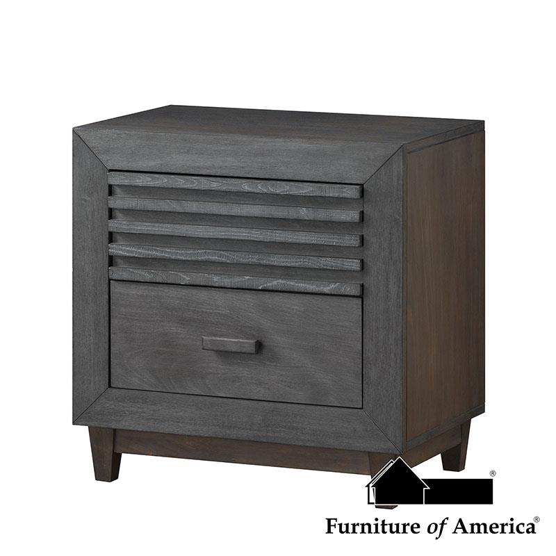 Griffin Charcoal Brown Night Stand