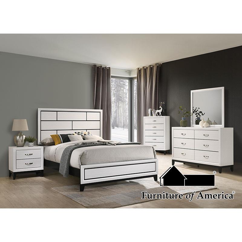 Errico White Queen Bedroom Set 4 Piece