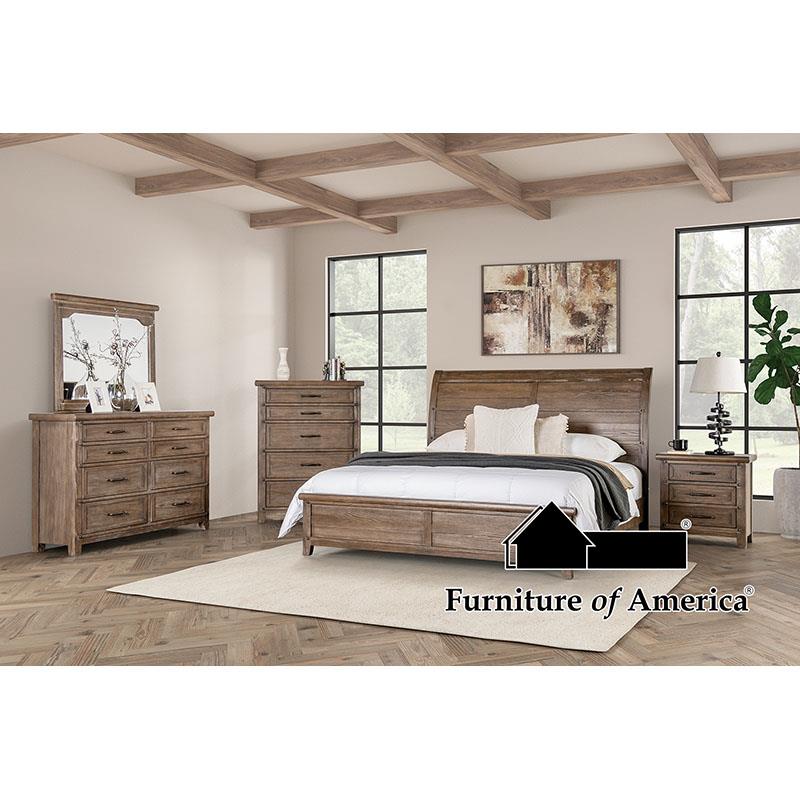 Merthyr Brown Queen Bedroom Set 4 Piece