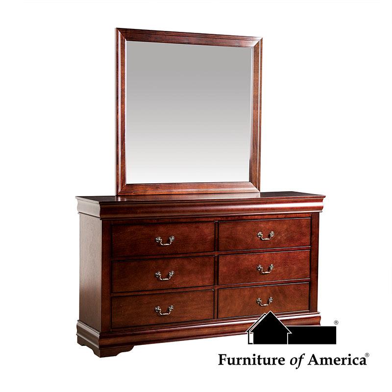 Louis Philippe Dark Cherry Dresser