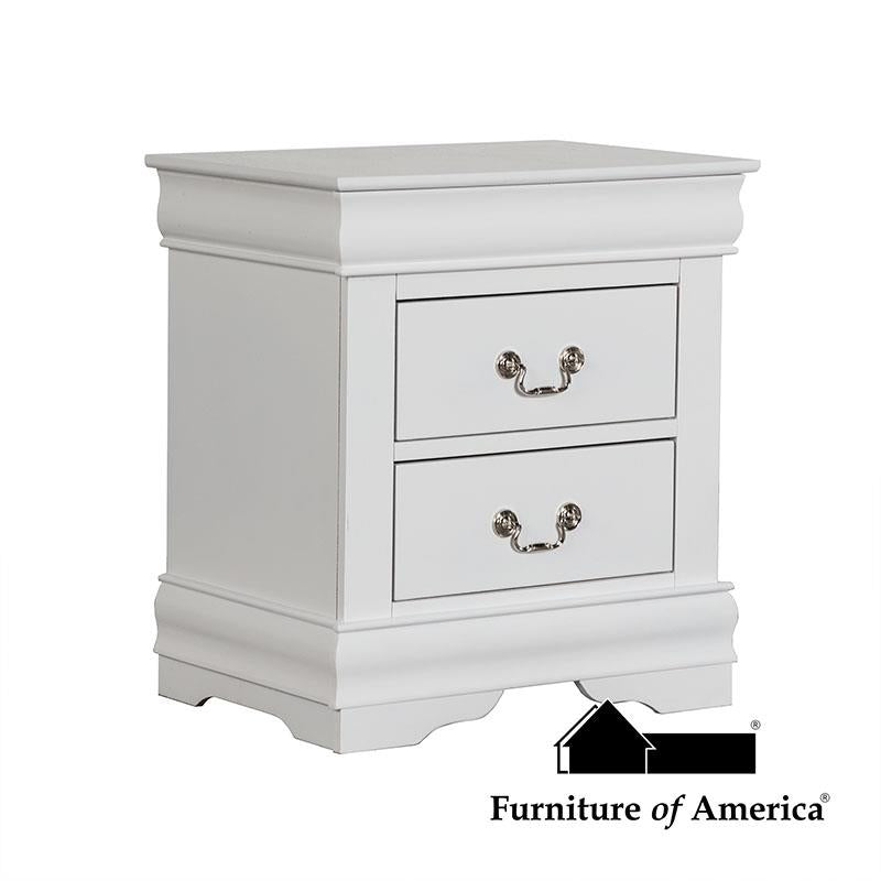 Louis Philippe White Night Stand