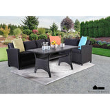 Kimara Black/Gray Patio Set