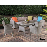 Kimara Black/Gray Patio Set