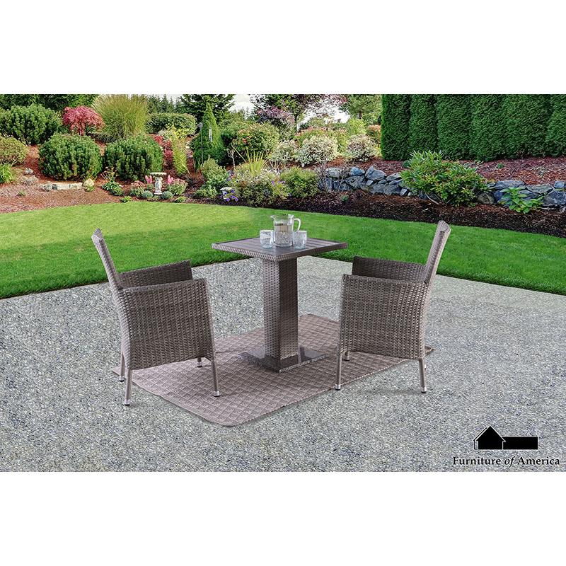 Niambi Natural/Gray Patio Set 3 Piece