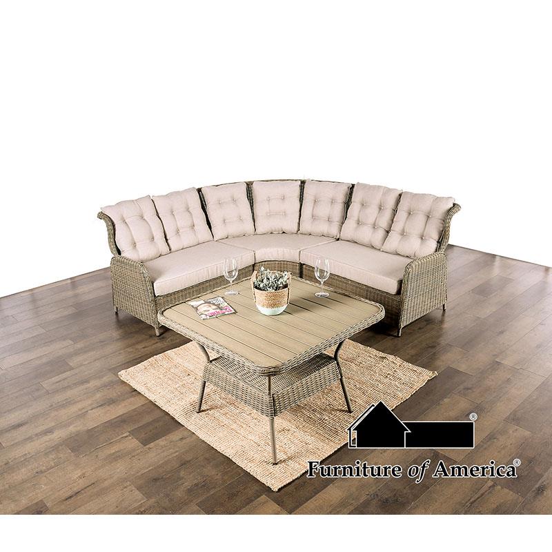 Mashala Natural Patio Set