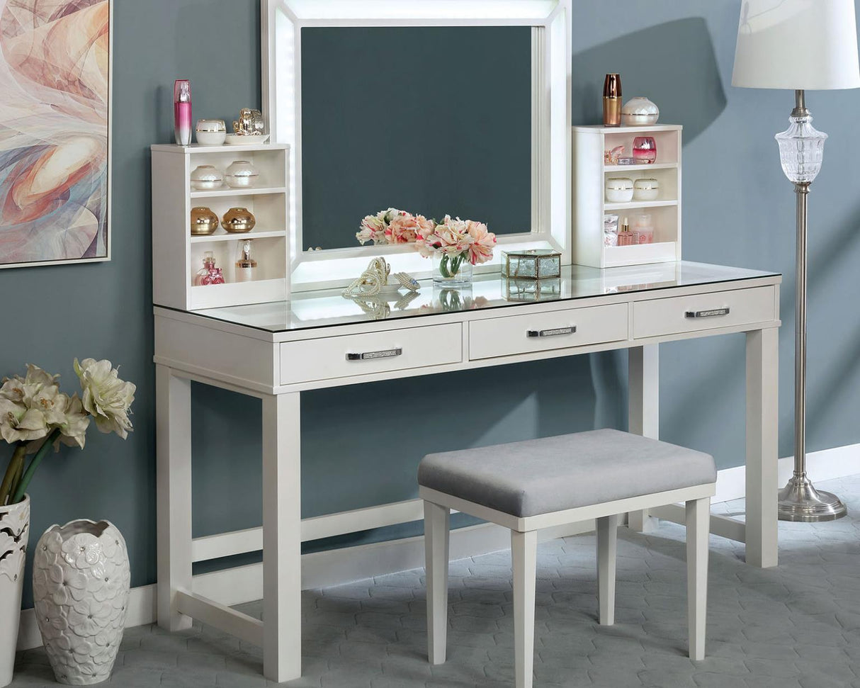 Stephanie Luminous White Vanity