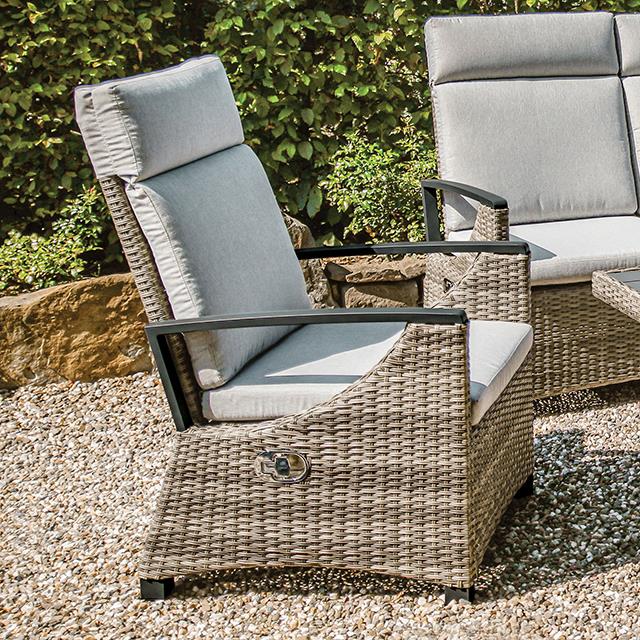 Antigua Gun Metal/Brown/Gray Chair