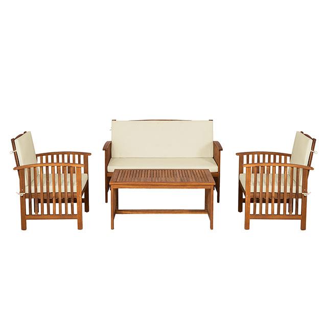 Kyushu Beige/Natural Patio Set